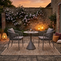 Chaise dinante résistante aux UV durable légère réglée de patio extérieur de jardin de patio de restaurant
