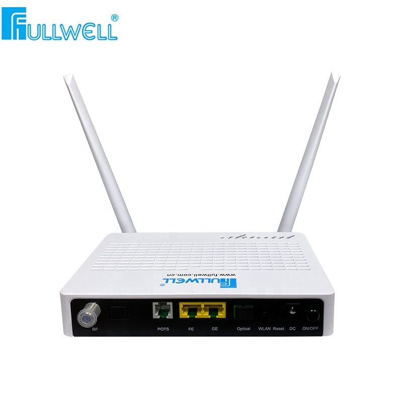 Internet Instrument Net Lien Ac 1GE + 1FE + WIFI + CATV Gpon Routeur E Pon Onu Avec Voip