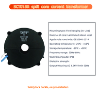 Transformateur de courant à noyau divisé YHDC SCT018R, sortie 5A, entrée 50-200A, précision 0,5%-3%, noyau en acier au silicium laminé, 50Hz-60Hz
