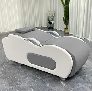 Lit de message portable en cuir synthétique en gros Mobilier commercial Lit de massage facial de beauté