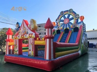 Château gonflable commercial de qualité professionnelle, fabriqué en Chine, grand château gonflable blanc pour mariage avec toboggan aquatique et souffleur