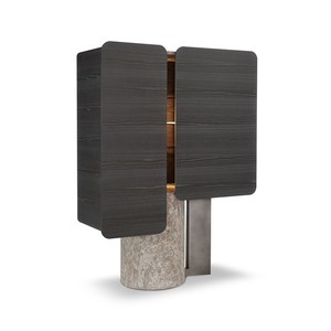 Armoire de luxe légère de style italien Armoire <span class=keywords><strong>à</strong></span> <span class=keywords><strong>vin</strong></span> en pierre avec double porte Parfait pour le salon et le stockage de - Product Image 1