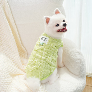 Vêtements d'hiver pour chien, doublure polaire, couleur unie, petites races, Teddy, Bichon Frisé, Pomeranian, vêtements pour animaux de compagnie - Product Image 3