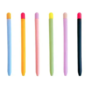 Candy Cute Color Protective Silicone Skin Case for Apple Pencil 2 Ipad Pencil Colors Splice Design