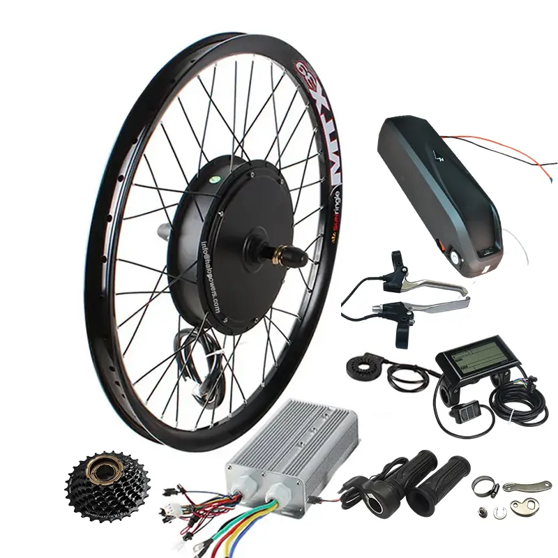 Motor trasero para bicicleta eléctrica, kit de motor de 135mm, 72V2000W 70 - 75 km/h 2000W con pantalla de 7S 900, controlador de onda sinusoidal de 72 V45 A