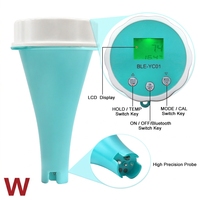 Moniteur intelligent de qualité de l'eau 6-en-1: EC, PH, ORP, température, testeur de chlore et de salinité pour piscines, aquariums et aquariums