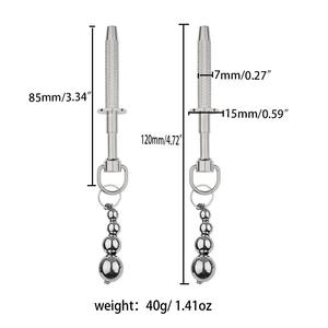 Clip de massage stimulant en métal pour les seins avec divers styles de clochettes, pour adultes - Product Image 6