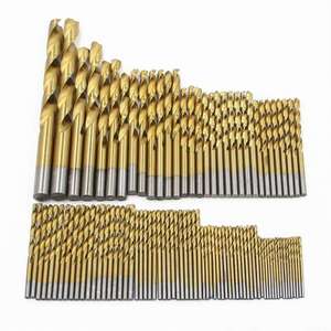 High-Speed <b>Titanium</b>-Plated Steel Straight Shank Drill Bits 99 Pieces Per Bit 1.0-3.0mm Shank 60g - Product Image 4