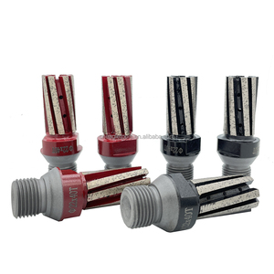 고효율 1/2 "GAS 8 PCS 트윈 세그먼트 다이아몬드 CNC 핑거 비트 세라믹 규암 도자기 용 다이아몬드 세그먼트 라우터 비트 - Product Image 4