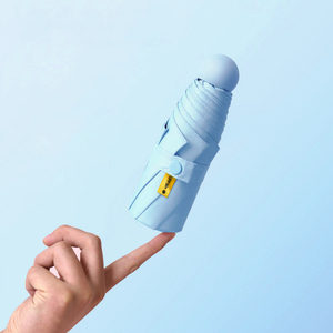 Chuvaband <span class=keywords><strong>19</strong></span> inch 6 K sang trọng tùy chỉnh 5 lần mưa ngày Mini UV Trọng lượng nhẹ túi ô màu đen với Kính thiên văn trục thiết kế mới - Product Image 3