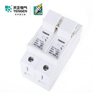 Base de Portafusibles Tengen Rt18-63 2P, Montaje en Riel, Cerámica, 63A - Product Image 2