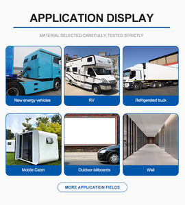 Panel de FRP Personalizable Antideslizante con Núcleo de Madera de Panal de PP, CFRP, GRP, para Casas Móviles, Camionetas de Carga, Camiones, Autocaravanas, Panel de FRP para Pisos - Product Image 4