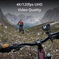 Action 4 冒险组合 4K 20M 防水视频博客相机 双屏 155 度广角夜视水平稳定防抖