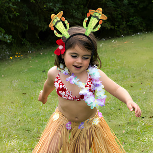 YX-03 été thème flamant rose cocotier <span class=keywords><strong>bandeau</strong></span> nouveau <span class=keywords><strong>bandeau</strong></span> de cheveux hawaïen pour la fête habiller pour les vacances à la <span class=keywords><strong>plage</strong></span> - Product Image 3