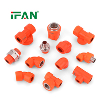 Raccords de plomberie PPR, connecteurs à insert en cuivre composite pour tuyaux PPR, directement de l'usine IFAN
