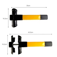 LOVEYOUNG Antivol universel rotatif pour volant, en acier allié jaune, dispositif de sécurité pour voiture et fourgonnette, 2 clés, compatible avec la plupart des véhicules 1