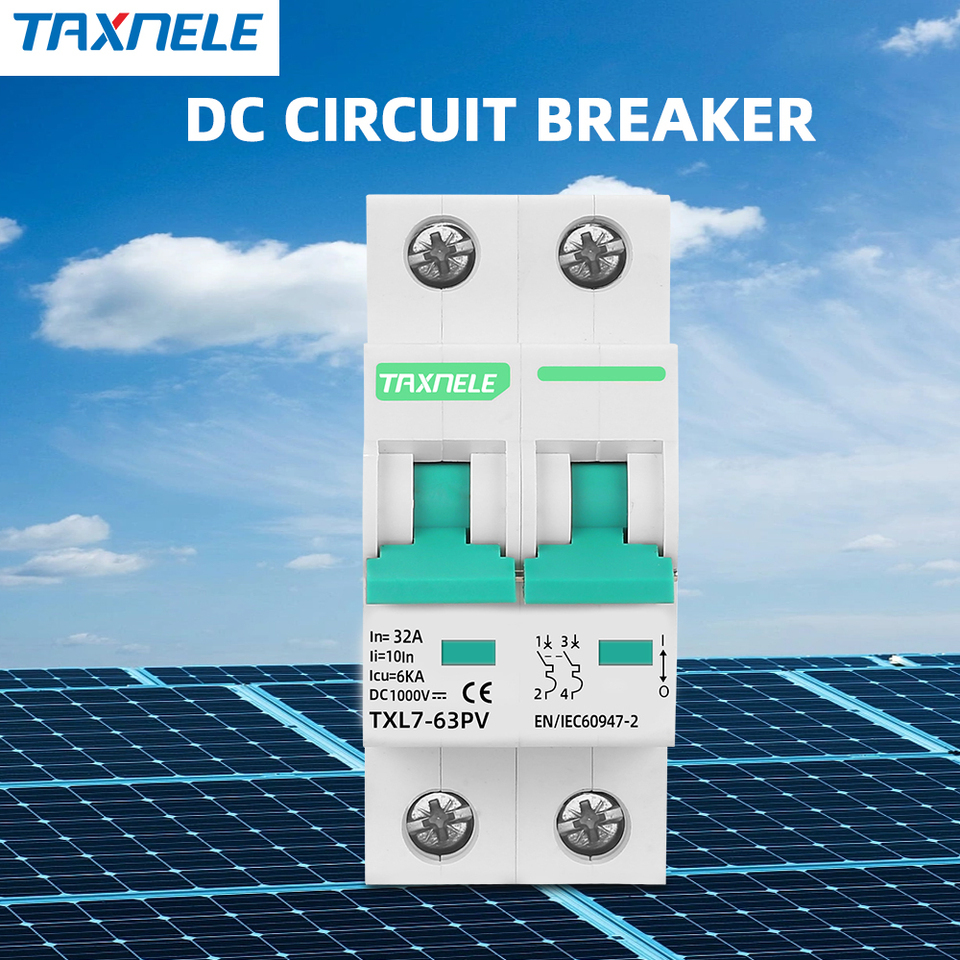 DC MCB Battery Solar Mini Circuit Breaker L7 2P 1000VDC Short Circuit Protection 10A 16A 20A 25A 32A 40A 63A PV 1P & 3P Poles · image 1