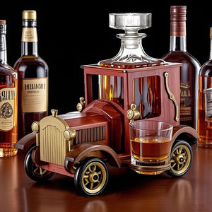 אוסף של 700 מ "ל בצורת מכונית שקופה גבוהה בצורת מכונית - Product Image 1