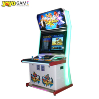 Machine d'arcade de 32 pouces, console de jeu de combat Street Fighter Pandora Box, jeu vidéo pour 2 joueurs, cabinet métallique, machine à monnayeur