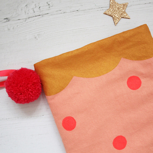 Nouveau Produit Monogrammé <span class=keywords><strong>Spot</strong></span> Imprimé Père Noël Bas de Noël Personnalisé Bas de Noël avec Pompon - Product Image 5