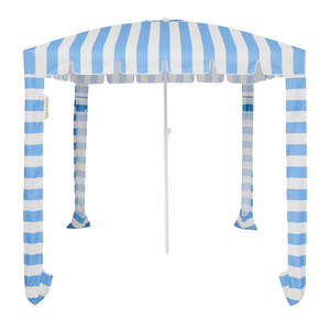 Sọc Xách Tay Windproof Uv50 + Bãi Biển Bóng Râm Lều Mặt Trời Nơi Trú Ẩn Pop Up Ngoài Trời Bãi Biển Ô Cabanas, Tùy Chỉnh In Ấn 6.5ft 7FT - Product Image 1