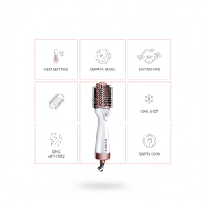 แปรงไดร์ผม KEMEI Km-565 1300W แบบพกพา ใช้ไฟฟ้า พร้อมไอออน จัดแต่งทรงผมได้หลากหลาย  เครื่องมือทำผมระดับซาลอน ขายส่งจากโรงงาน - Product Image 2
