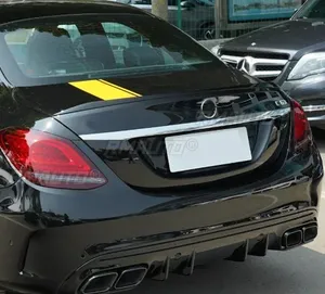 Kit carrosserie de spoiler de coffre arrière pour Mercedes Benz Classe C Berline 4 portes W205 C180 C200 C260 C300 C63 C43 2015-2021 Pièce extérieure - Product Image 3