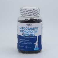 Gommes à base de glucosamine et de chondroïtine, gommes de soutien articulaire extra fortes avec MSM et sureau pour un soutien articulaire naturel