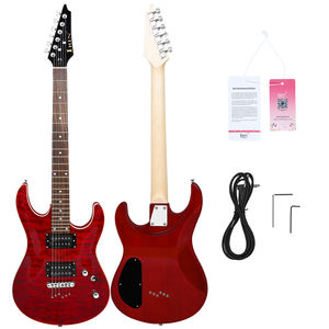 IRIN nuevo estilo venta al por mayor profesional 39 ''6 cuerdas patrón de ondulación de agua 24 trastes guitarra eléctrica de lujo - Product Image 3