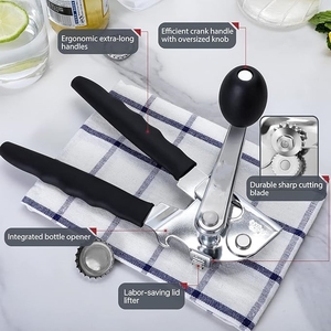 ที่เปิดกระป๋องแบบมือหมุน ที่เปิดกระป๋องแบบแมนนวล แข็งแรงทนทาน พร้อมด้ามจับยาวพิเศษที่จับสบายมือ ปุ่มหมุนขนาดใหญ่ - Product Image 5