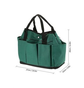 Échantillon gratuit : Sac à outils de jardin avec 8 poches, organisateur pour l'intérieur et l'extérieur, support pour kit d'outils de jardin (outils non inclus) - Product Image 5