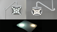 MICARE JD1700 lampe chirurgicale à tête unique montée au plafond Mini lampe lumière froide lampe chirurgicale sans ombre