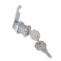 5/20 Ensembles de serrures à came argentées pour armoire, cylindre métallique avec 2 clés 16MM/20MM/25MM/30MM pour bureau, boîte aux lettres