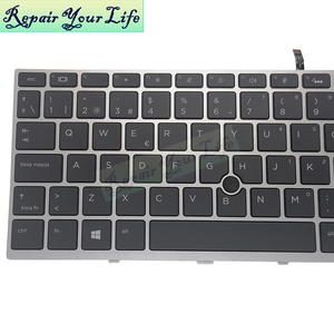 SP español con teclado de ordenador portátil retroiluminado para HP <span class=keywords><strong>ProBook</strong></span> <span class=keywords><strong>640</strong></span> <span class=keywords><strong>G5</strong></span> 645 <span class=keywords><strong>G5</strong></span> con marco plateado con trackpoint 6037B0134026 L00737-071 - Product Image 3