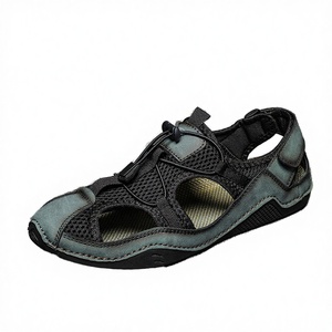 Plus Size Mesh Casual Shoes Men's Cut Breathable Driving Shoes Summer New Arrival Outdoor <b>Closed</b> <b>Toe</b> <b>Sandals</b> Rubber Midsole - Product Image 2