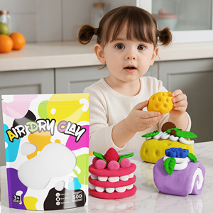 ดินปั้นแห้ง 500 กรัม สำหรับเด็ก 45 สี ขายตรงจากโรงงาน ปลอดสารพิษ ปลอดภัยสำหรับการเล่น งานฝีมือทำเอง - Product Image 2