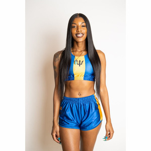 Thời Trang Quốc Gia Quốc Gia Haiti Cờ In Dây Đeo Áo Ghi Lê Quần Short Set - Product Image 4