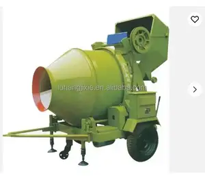 Mesin pencampur semen dan pasir, mesin pencampur beton kecil dengan pengangkat beton Manual 400 liter 1 meter kubik