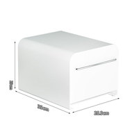 Organisateur de maison en métal anti-poussière, boîte de rangement pour cosmétiques et pots, pour cuisine, salon, étagère à épices – Conception durable et écologique