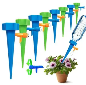 Offre Spéciale pointes d'arrosage automatique de jardin avec Valve pour plantes fleur d'intérieur bouteille domestique dispositif d'arrosage automatique