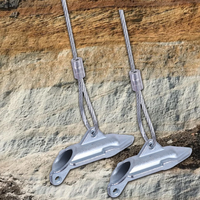 Kit de tirantage d'arbres avec ancrages bec de canard, câble en acier et tige de fixation pour le soutien des racines et le stabilisation des arbres en aménagement paysager