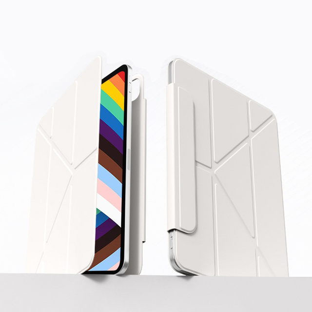 Ultra-Thin Magnetic Case for iPad Pro Air Y-Fold Double-Sided Clip Stand Bezel-Less Lightweight Smart Wake Cover