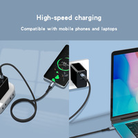 Téléphone portable Type C charge rapide PD 60W nylon tressé charge rapide usb c vers usb c câble de données
