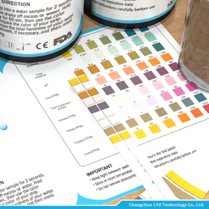 <span class=keywords><strong>Kit</strong></span> de bandelettes de test de <span class=keywords><strong>dureté</strong></span> totale et de pH LYZ, plage 1-14pH, précision 0,1pH, pour aquarium, <span class=keywords><strong>eau</strong></span> tropicale, 50 bandelettes 9-en-1, 80x5mm - Product Image 5