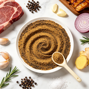 Condimento in Polvere al Pepe Nero per Bistecche, Polvere Aromatizzante Composta per Snack Soffiati, Patatine, Crostine di Riso - Product Image 3
