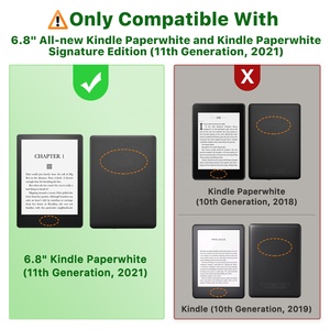 MoKo Ultra Clear Soft Flexible Transparent TPU Skin Bumper Back Cover Shell Case pour <span class=keywords><strong>Kindle</strong></span> <span class=keywords><strong>Paperwhite</strong></span> 11 6.8 Inch - Product Image 2
