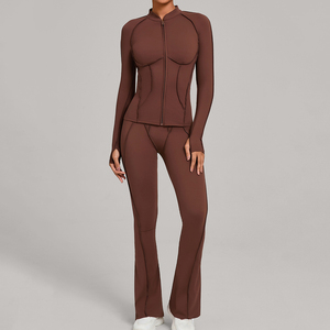 Mới Đến Phụ Nữ Chặt Chẽ Dòng Áo Khoác Mông Nâng Yoga Bùng Xà Cạp Tập Thể Dục Phụ Nữ Yoga Bộ - Product Image 5