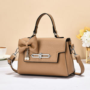 Tas tangan wanita modis 2026 dengan syal tas tangan wanita pegangan atas tas persegi mewah tas bahu warna Solid untuk wanita - Product Image 3