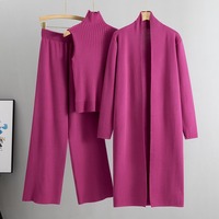 Nouvel ensemble élégant et simple printemps-automne 2026 : débardeur sans manches en organza brodé anti-statique à col en V + pull long