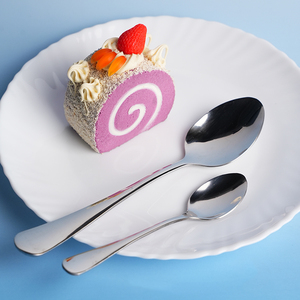 Juego de cubiertos de plata con cucharas de cena y postre de acero inoxidable en stock de fábrica al por mayor - Product Image 2